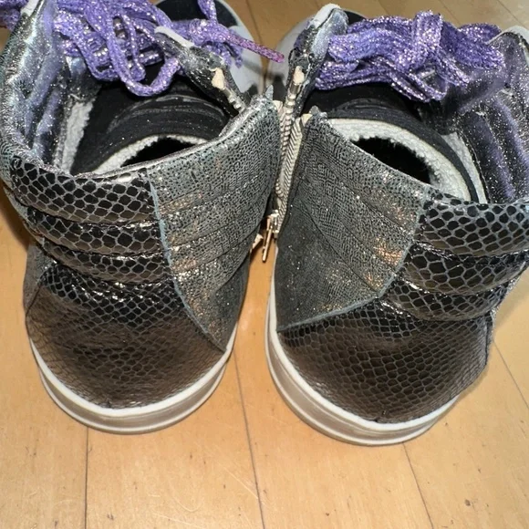 Like new P448 Hi Top glitter platform sneaker, 38/8   CB2322 - Picture 8 of 10